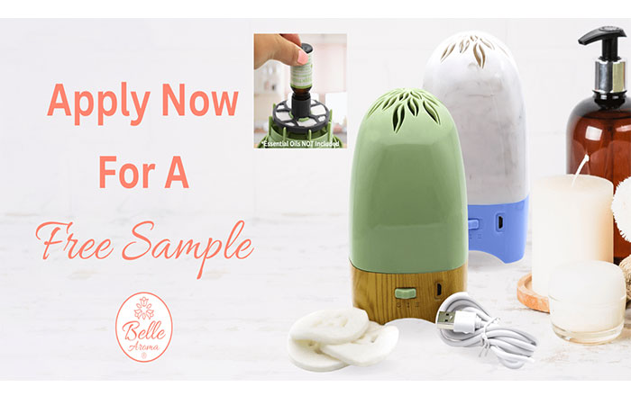 FREE Essential Breeze Portable Aromatherapy Fan Essential Oil Diffuser Sample