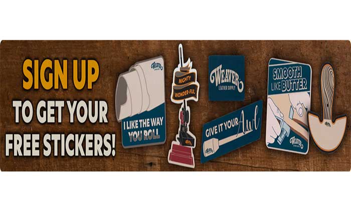 leather stickers